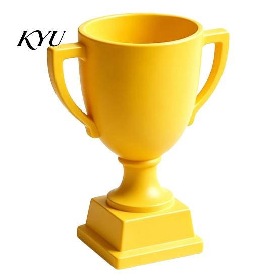 Artistic Desktop Ornament 3D Printed Trophy Pen Holder, Multifunctional Award Shaped Container, Creative Gift for Students Desk Organizer Office