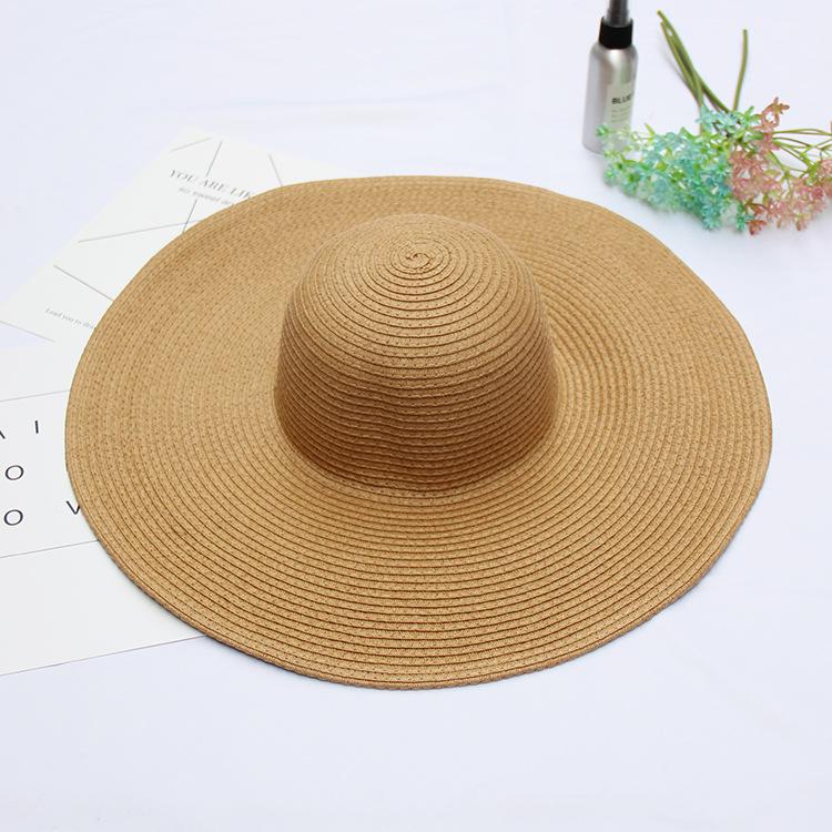 Big Edge Wave Edge Beach Hat Summer Ladies Fashion Sun Hat Outdoor Sun Hat Straw Hat