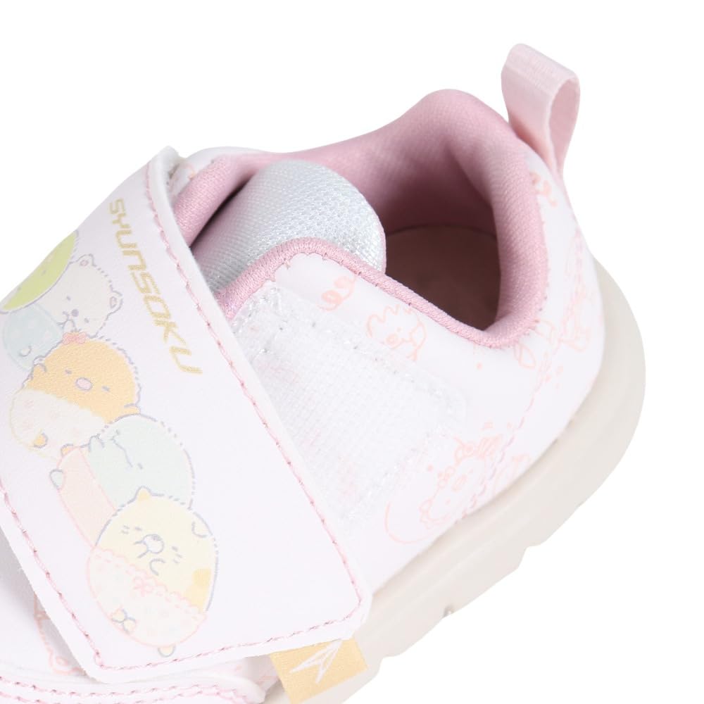 Baby Shoes Sneakers Sumikko Gurashi Wide Lightweight Foot Development Boys Girls SJB 1130 Pink Cm [Shunsoku] 12-15cm 14.5