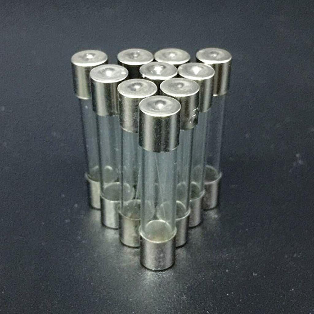 9 Values 72pcs Slow Blow Glass Tube Fuse Assortment Kit 6x30mm 250V 0.5A/1A/2A/3A/5A/10A/15A/20A/30A Fuses Glass Tube