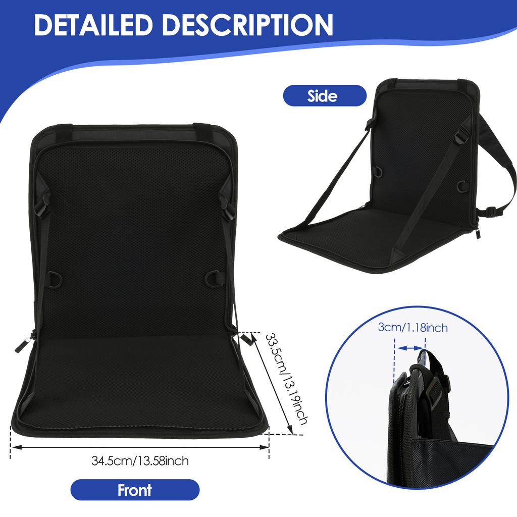 Детское дорожное сиденье с ремнем безопасности, Дорожное сиденье-переноска для детей для багажной тележки, Портативное складное детское сиденье, Нескользящая переноска для малышей