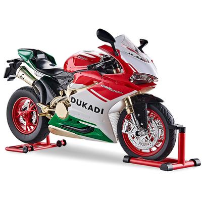 1/9 Ducati 1199 Panigale Сплав Спортивный Мотоцикл Модель Литой Гоночный Мотоцикл Модель со Звуком Распыления Светом Детские Игрушки