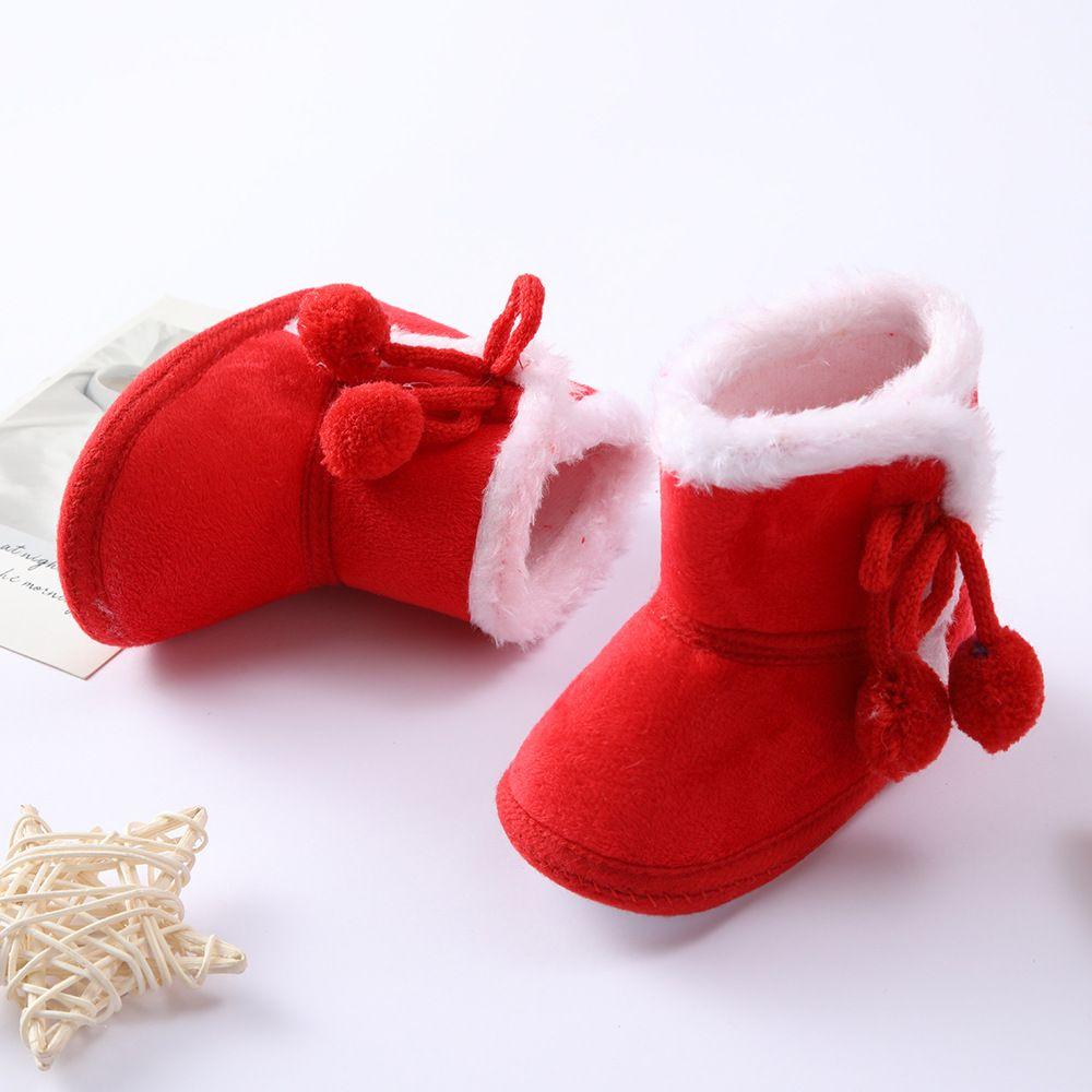 Casual Anti Skid Bottom Baby Girls Boys Winter Warm Boots Plush Fur Newborn Toddler Flat Snow Boots