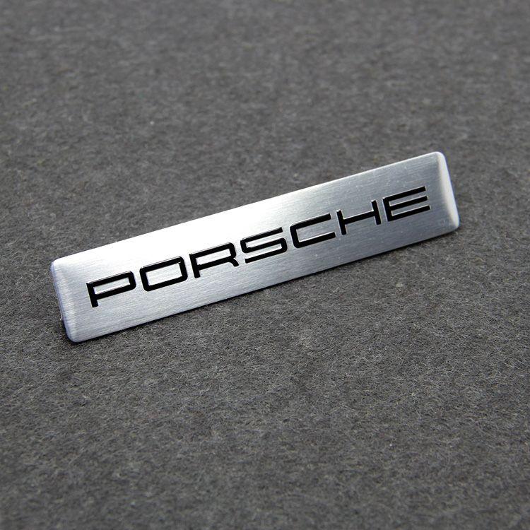 For Porsche NO10Car Styling 3D Sticker Aluminum Badge Car Body Stickers Decals For Porsche 911 Cayenne Carrera 928 Panamera Boxster Macan 918
