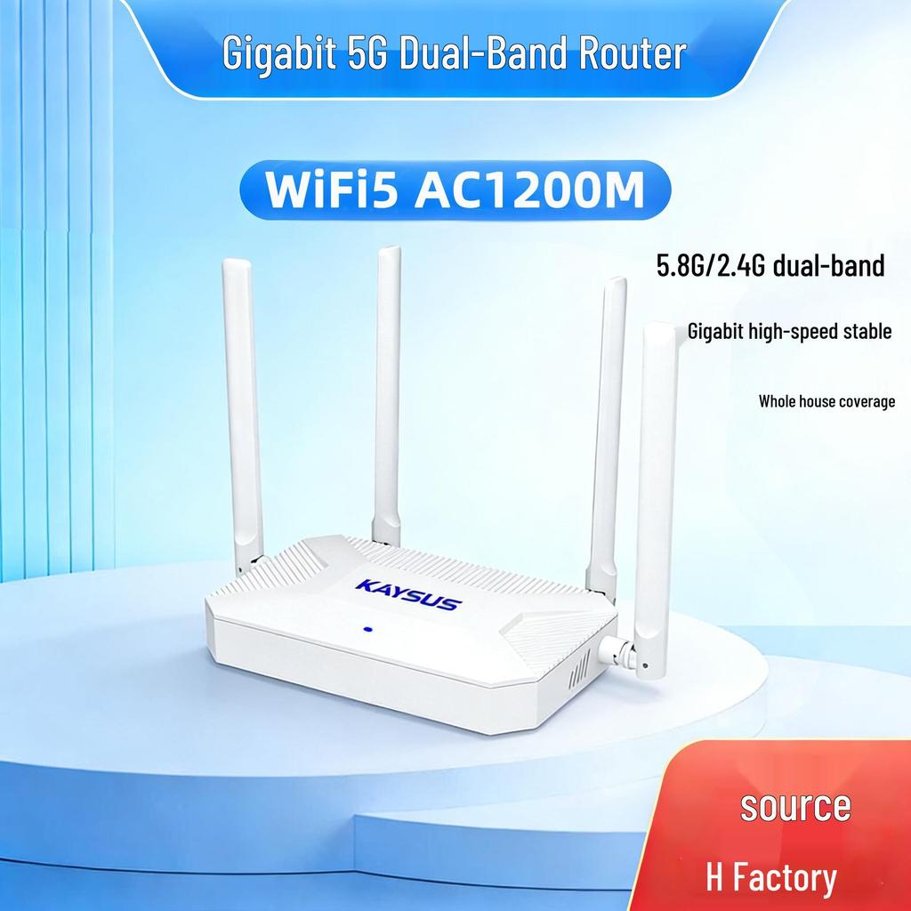 AC1200M Dual-Band 5G Gigabit Router for Whole Home High-Power WiFi Coverage