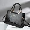 Fashion Handbag Single Shoulder Crossbody Bag Crocodile Patterned Women's Bag