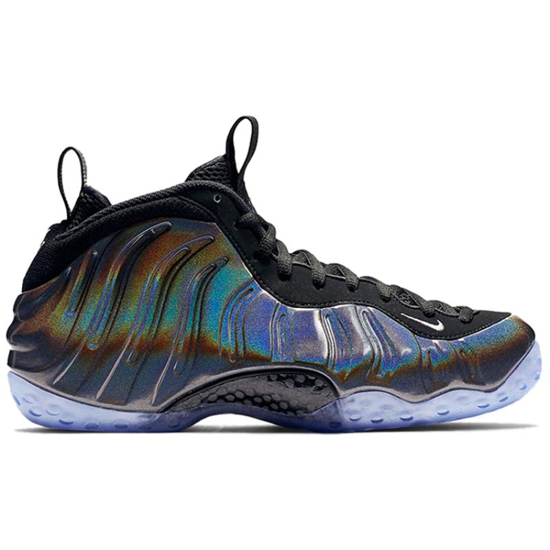 Nike Air Foamposite One Mtllc Silver Black  Кроссовки Повседневная обувь 314996-900