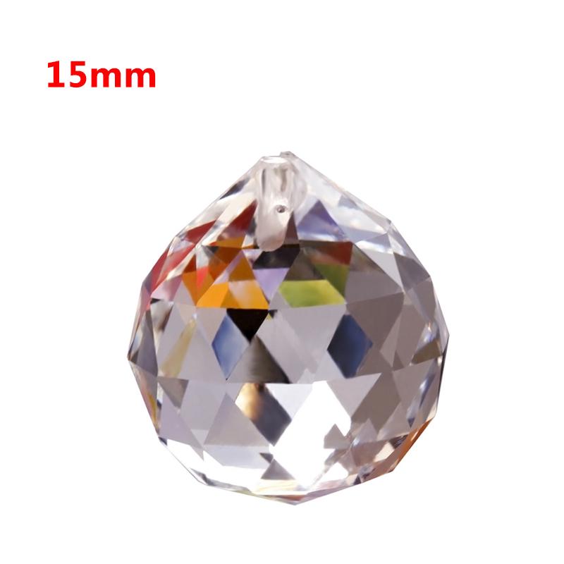 Шаровая серия, прозрачная подвесная призма, кристалл, 5 размеров, граненая, фэн-шуй, ловец солнца, ручная работа