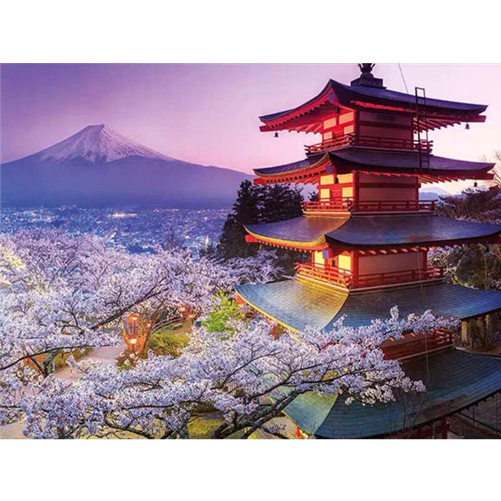 3D алмазная живопись Пейзаж Вышивка крестом DIY Алмазная вышивка вишни картина со стразами украшение дома