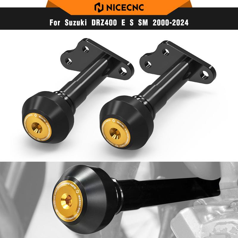 NICECNC Для Suzuki DRZ400S DRZ400SM DRZ 400 S DRZ 400 SM 2000-2024 2023 Мотоциклетные слайдеры рамы Защита двигателя Защита от падения