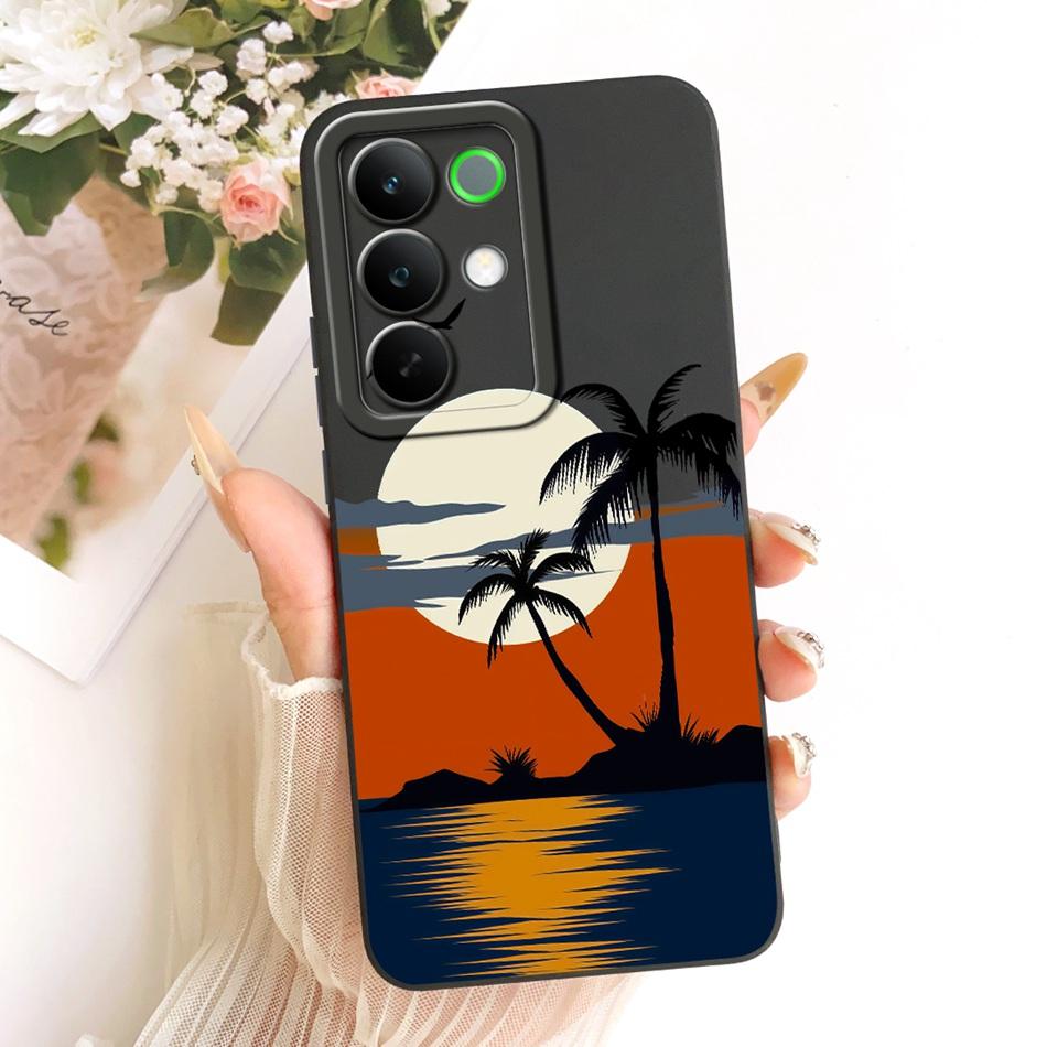 For Realme C85 C85Pro Fashion Dusk Beach Painting Phone Case For RealmeC85 C 85 Pro 5G Shockproof Soft Silicone Covers Bumpers