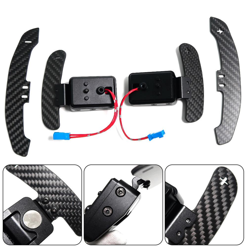 Car Carbon Fiber Magnetic Paddle Shifter For BMW F30 F31 F33 F15 F16 F80 F90 F10