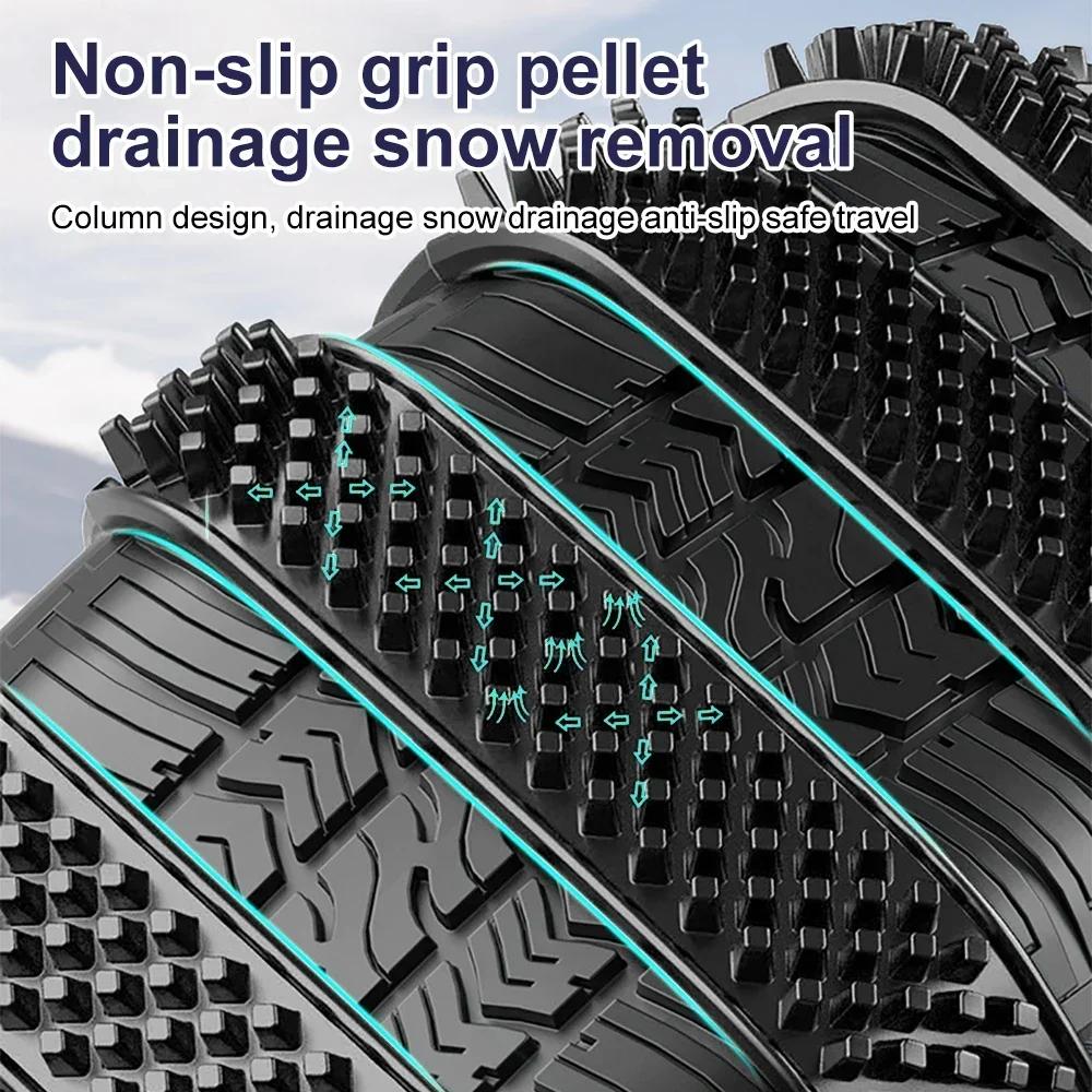 Цепь противоскольжения Расширенная Утолщенная Цепь Гусеничного Типа для Автомобильных Шин Пластиковая Противоскользящая Цепь Зимние Колесные Шины Противоскользящие Хомуты Аварийные Инструменты Amagi