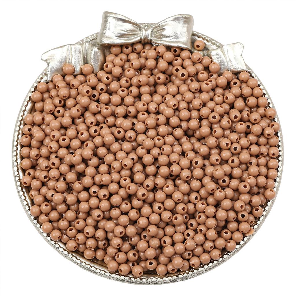 Бусины для браслета ручной работы 3/4 мм акриловые однотонные круглые бусины бусины ручная работа бусины для браслета россыпью бусины ювелирные аксессуары