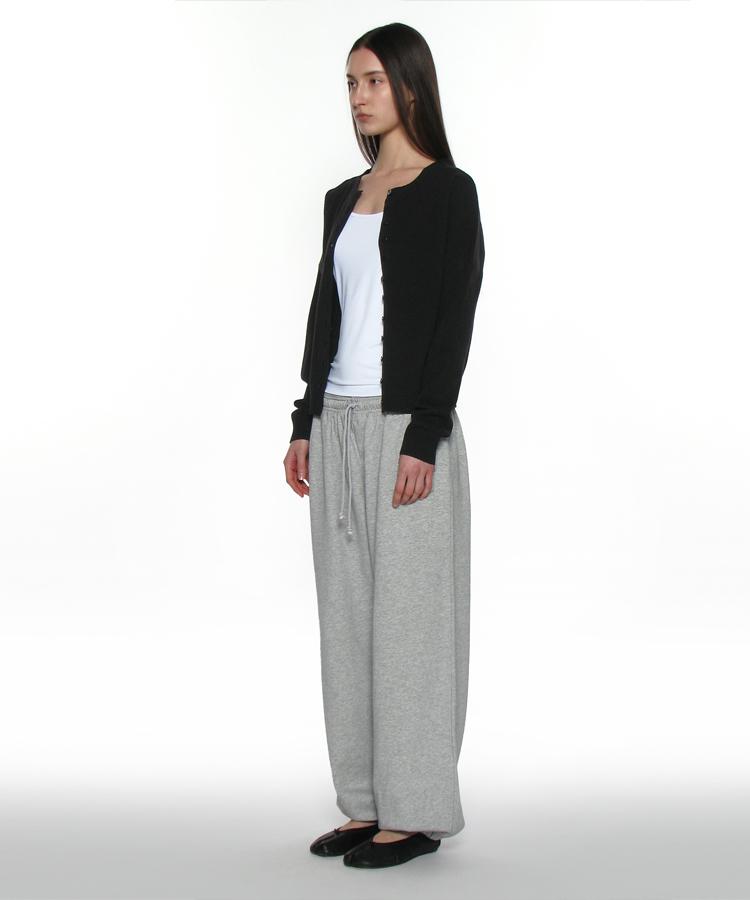 PARTIMENTO WOMEN Pwc Two-Way Pocket Knit Crew_Black