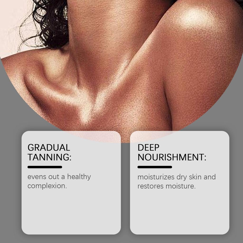 Body Tanning Moisturizer Bronzing Body Lotion  Color Skin Care Cream Sunless Tanning Lotion Tanning Aid