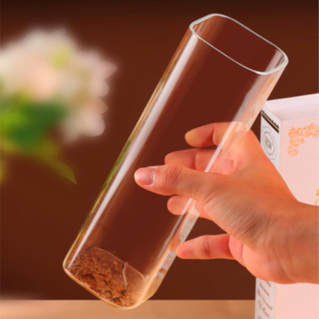 Incense stick and incense burner stand, square glass cup (without accessories) 60*200