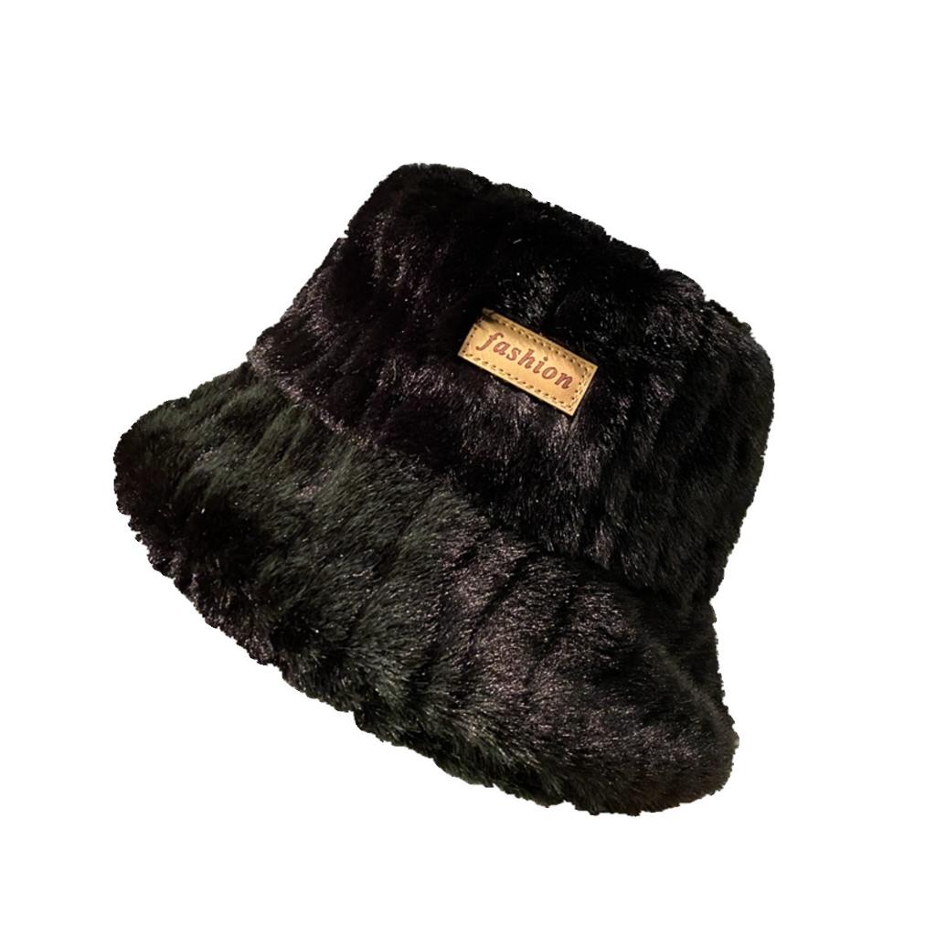 Новая защитная шапка-ведро для ушей, зимняя модная универсальная женская утолщенная теплая плюшевая рыбацкая шапка