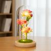 Simulation Eternal Flower Rose Bouquet Glass Cover Qixi Festival Valentine's Day Mother's Day Christmas Gift Box Finished Product