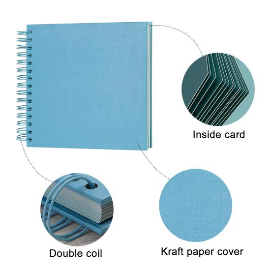 Photo Album Scrapbook Kraft Paper Scrapbook Album Flexible Coil Design DIY Memory