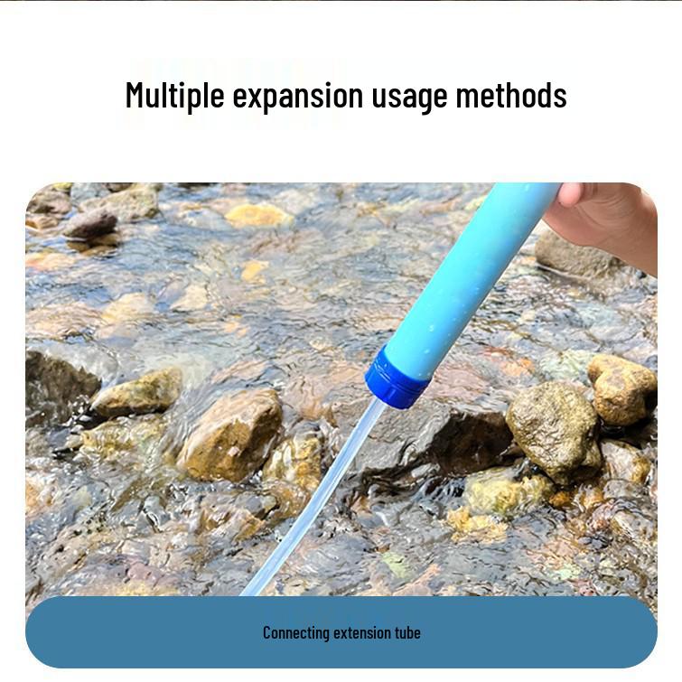 Portable Outdoor Water Purification Straw for Single-Person Use – Emergency Filtration & Sterilization Ideal for Camping