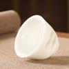 Suet Jade Porcelain Kung Fu Tea Master Cup Household White Porcelain Tea Small Gu Cup Ceramic Single Cup Tea Cup Tea Set