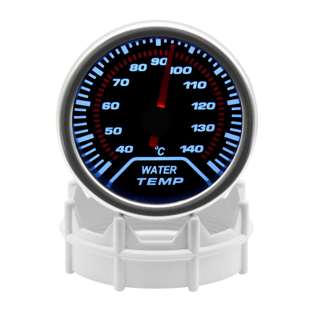 2" 52mm Universal Water Temp Gauge With Temperature sensor 40-140Celsius Car Temperature Meter Water Temp Joint Pipe Adapter 12V