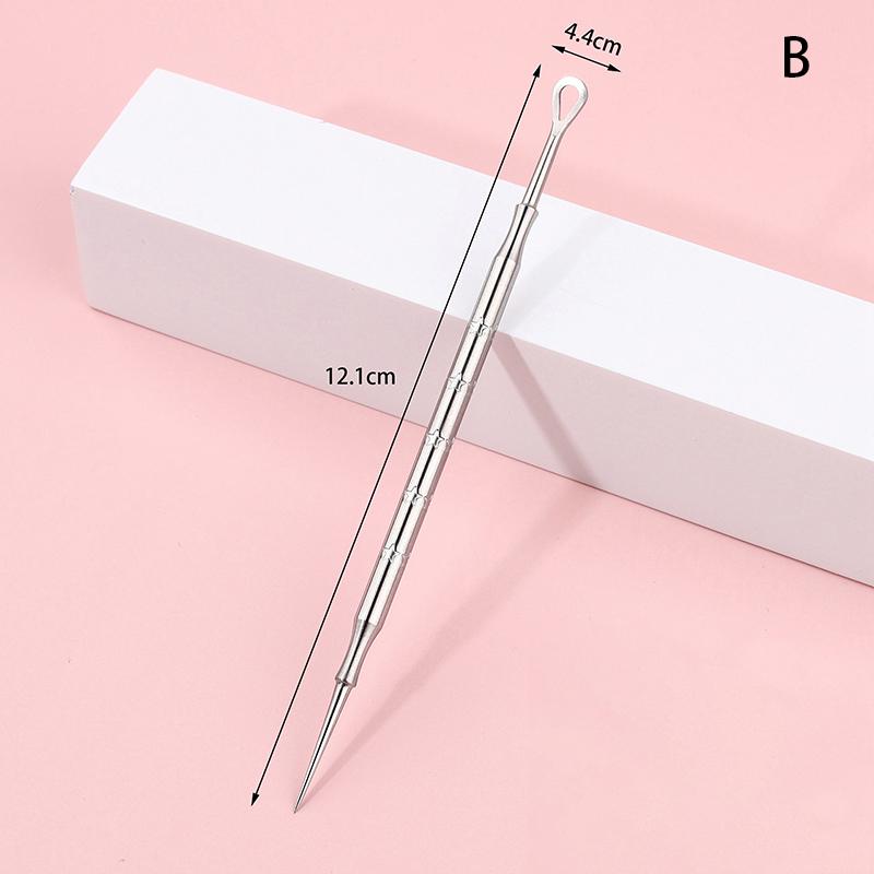 Инструмент для удаления черных точек с черными точками, прыщи, иглы для выдавливания прыщей, инструменты, ложка для чистки лица, экстрактор комедонов, очиститель пор