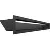 Vent Cover LUFT 9x80 Black Slim