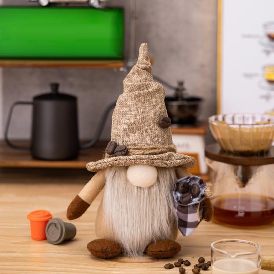 Beautiful Grey Full Beard Gift Comfortable Desktop Faceless Gnome Plush Doll Home Supplies Gnome Plush Ornament