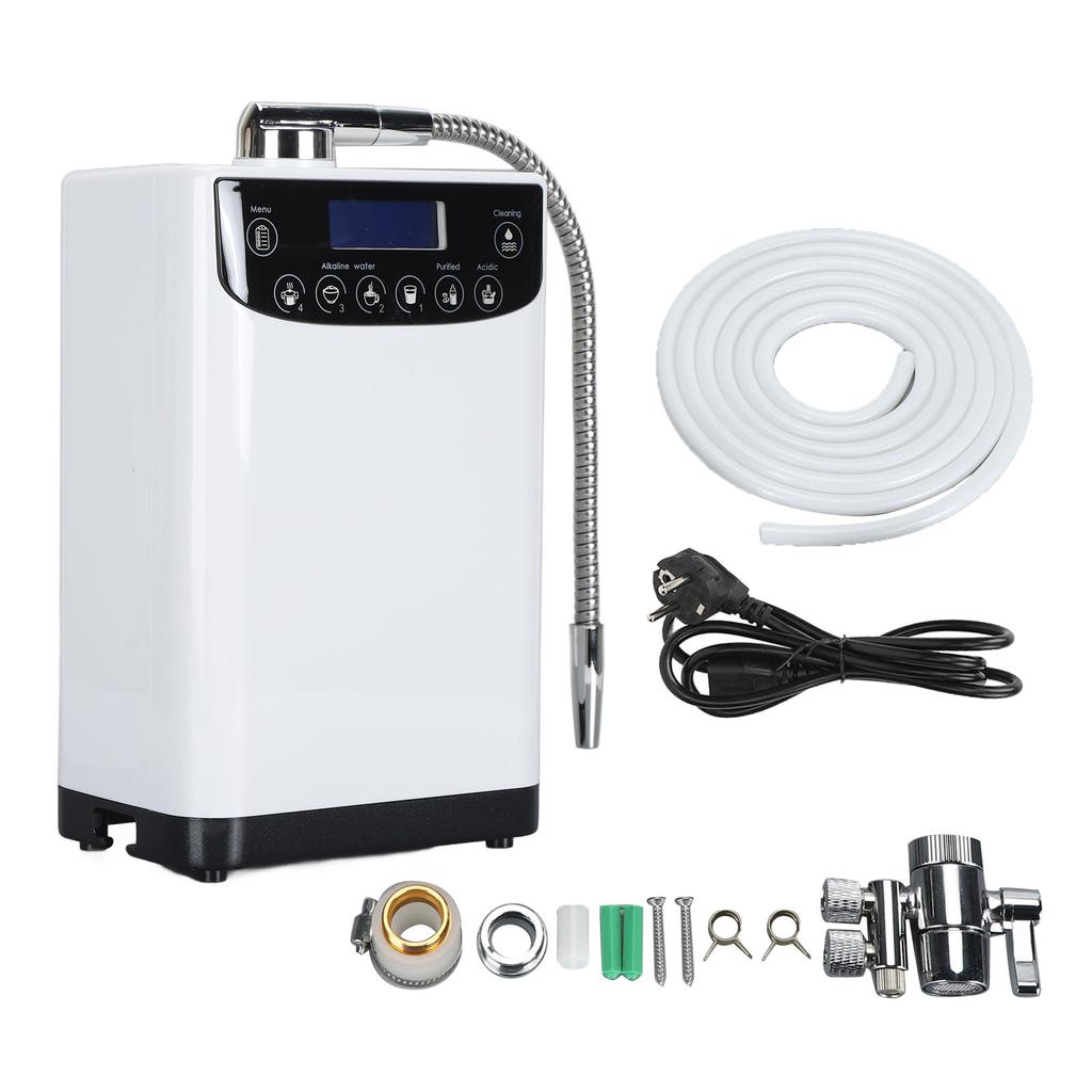 Hydrogen Rich Alkaline Water Machine White LED Display Touch Control Automatic Cleaning Alkaline