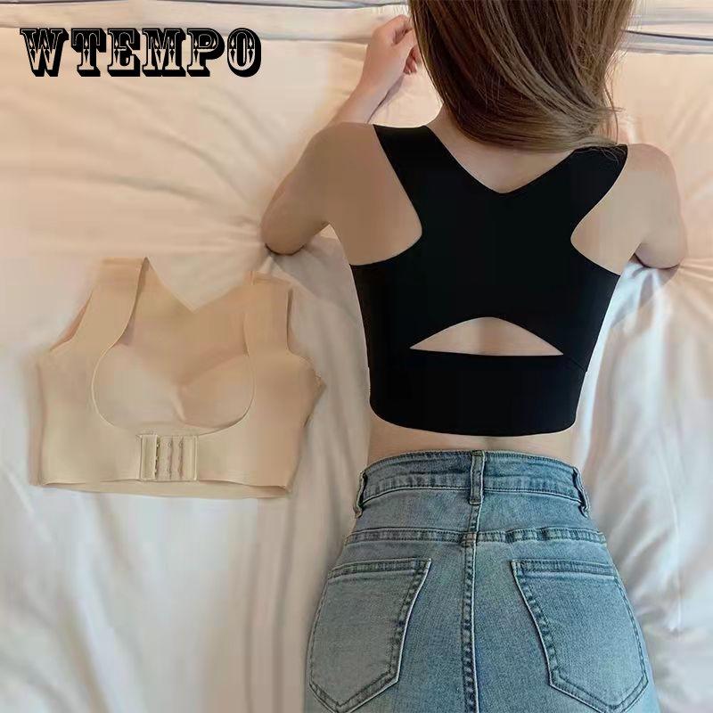 Sports Underwear Women's Correction Hunchback Shapewear No Steel Ring Fitness Bra Gather and Close Breasts Seamless Bra Cross Strap Vest Yoga Tank Top