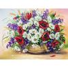 DIY 5D Full Diamond Painting Cross Stitch Flower Basket and Flowers Diamond Embroidery