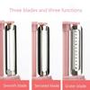 Multi-functional with Cover Three-in-one Peeling Knife Home Fruit Potato Scraper Ginger Garlic Grinder Melon Peel Shaving Wire.