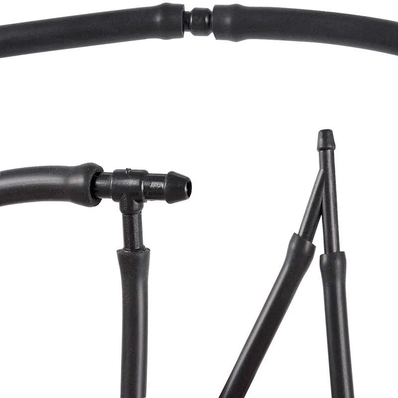 Universal 2m Windshield Washer Nozzle Hose Tube Pipe W/ Connector T Y Straight for Front Window Headlight Pump Car Parts