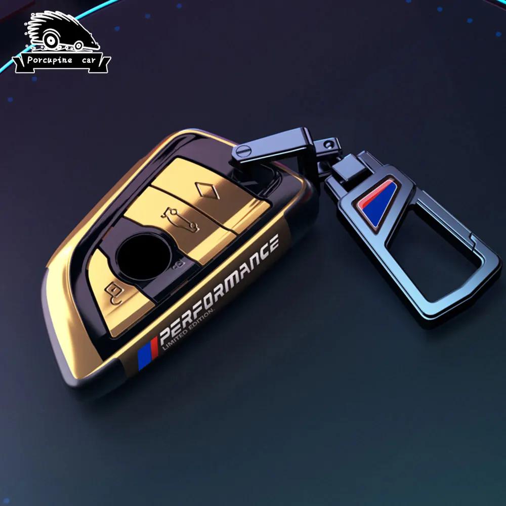BBKJ7 PC plating Car Remote Key Case Cover Shell Fob For BMW X1 X3 X4 X5 X6 F15 F16 G30 G20 3 5 7 Series G01 G02 G05 G11 G32 F48 F39