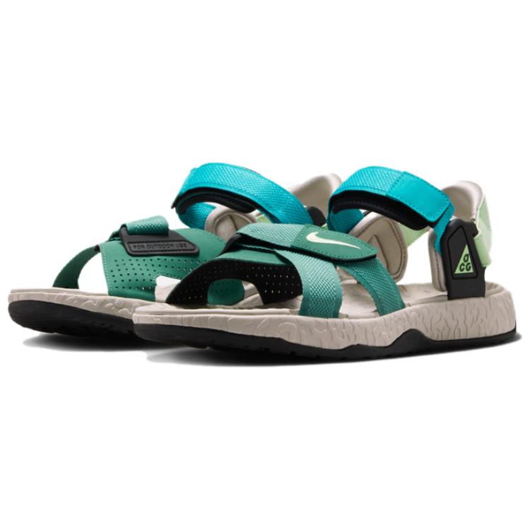 Nike ACG Deschutz Velcro Fastening Beach Sandals Unisex Sandals Blue Green FN5201-300