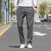 Spring and Autumn Regular Men's Elastic Jeans Men's Business Loose Straight Casual Wide Leg Pants Men's