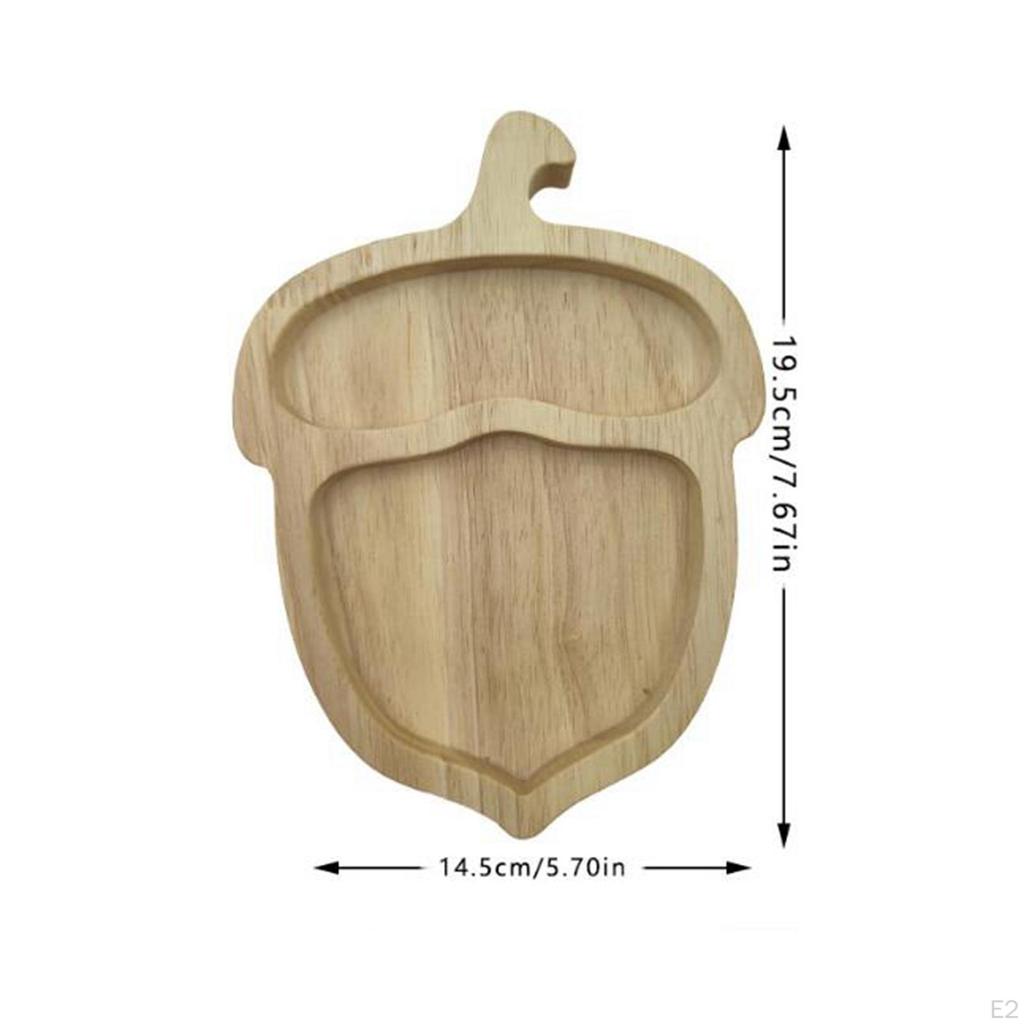 Деревянный поднос для закусок, миска с гайкой, универсальный настольный держатель для дисплея, контейнер для