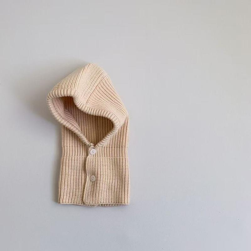 Осень и зима новый однотонный теплый с защитой ушей детская шапка однотонная для мальчиков и девочек ветрозащитная детская шерстяная вязаная шапка