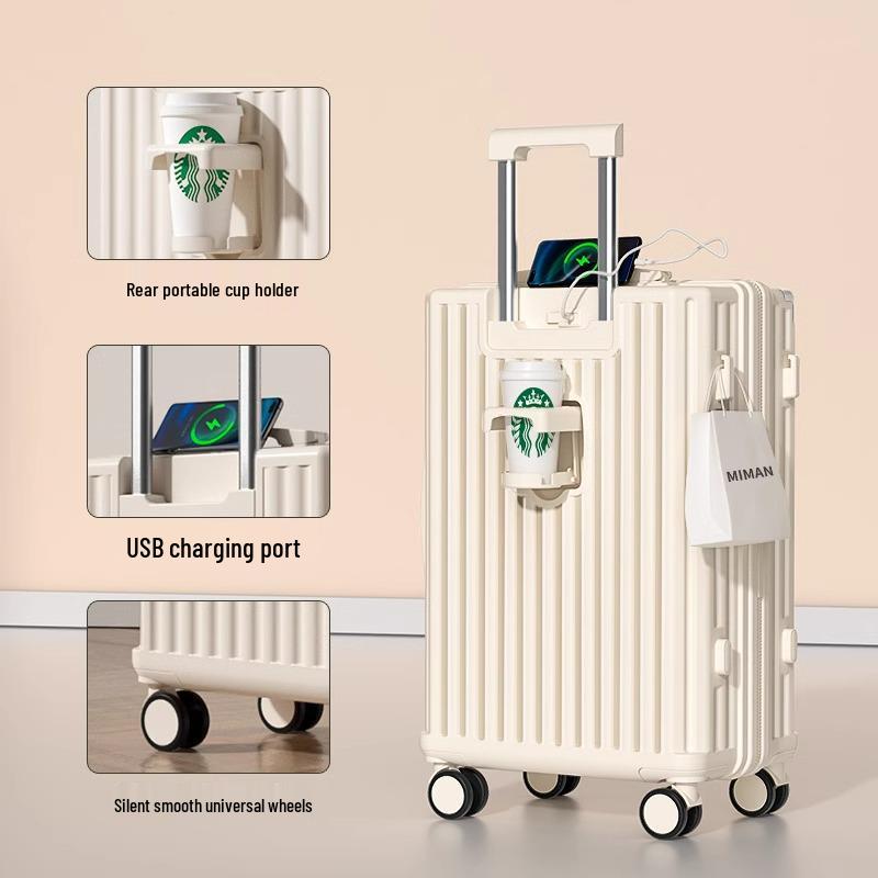 Женский прочный чемодан-тележка высокой ценности 20/24 дюйма для матери и ребенка с кодовым замком для путешествий