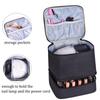 Women's Portable Double-layer Nail Polish Storage Bag Organizer Travel Essential Oil Storage Box Multi-function Storage Bag