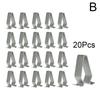 20 шт. Металлические зажимы для крепления накладок на дверные полосы автомобиля для VOLKSWAGEN Seat, багажника, двери багажника
