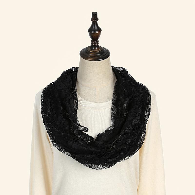 Вышитая кружевная шаль для церкви, женская, однотонная, свадебная, элегантная, вуаль, шарф 53*55 см