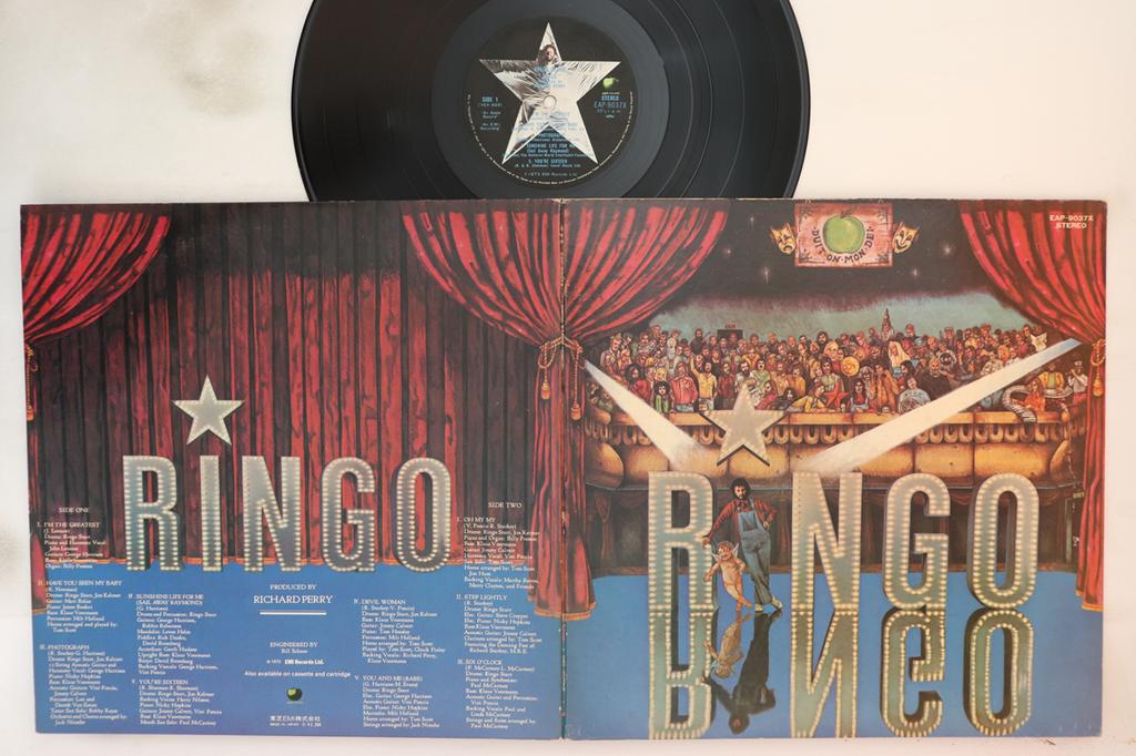 Виниловая пластинка RINGO STARR Ringo EAP9037X EMI 1973 Япония Рок Б/у
