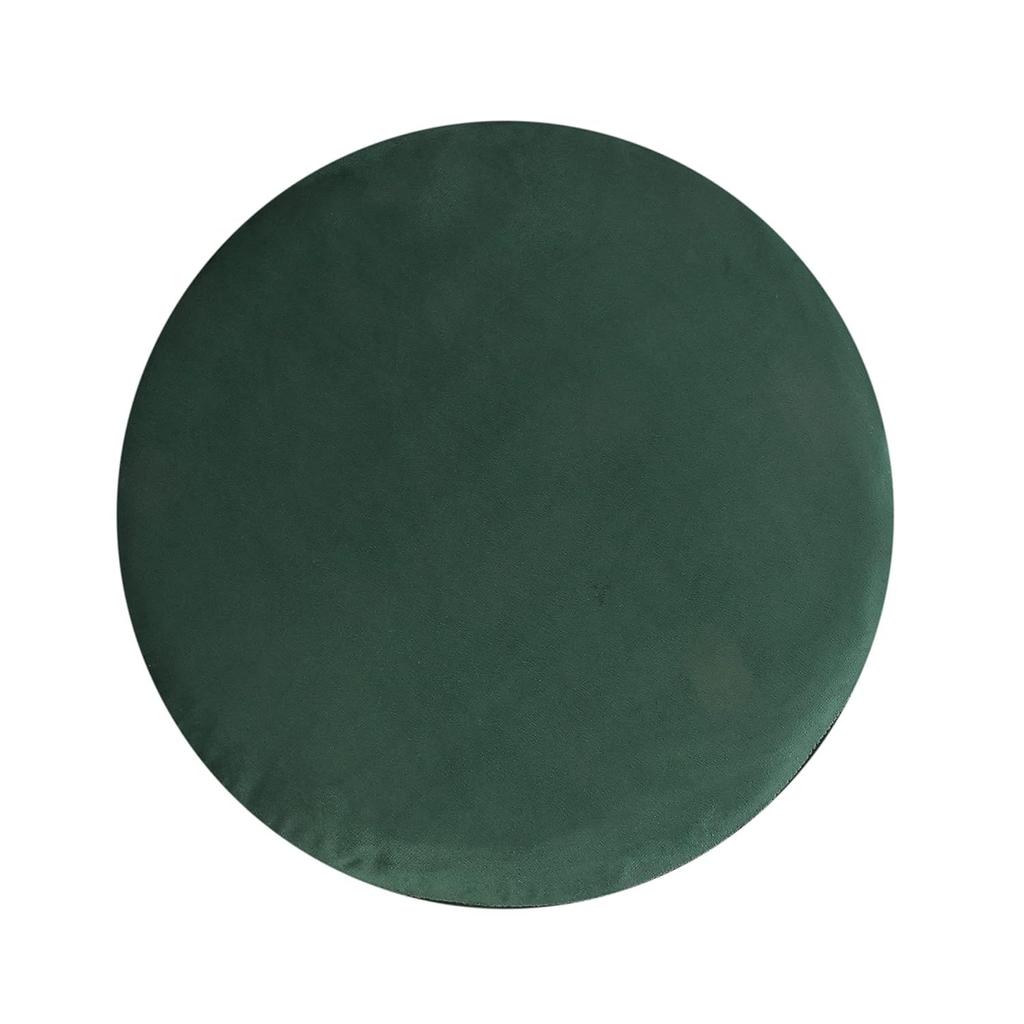 Living Room Set of 2 Sitting Ottoman Foam Cushioned Puffy for Foot Rest Home Furniture with 4 Wooden Legs Velvet Stool for Office Home Decor, 16 Inch