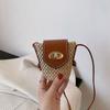 Bohemian Style Weave Shoulder Bag Mini Crossbody Bag Cute Straw Bag  Lipstick Bag