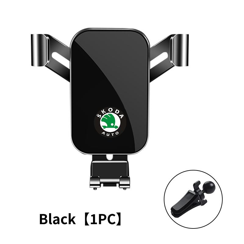 rjhwp8 For Skoda Air Outlet Gravity Phone Holder Car GPS Navigation Clamp Accessories Fabia Kamiq Superb Scala Enyaq-iV MK3 VisionS