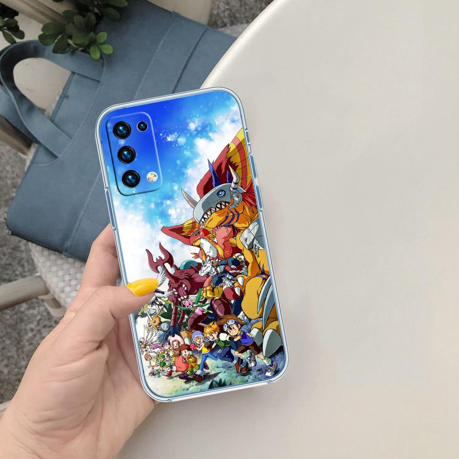 PP23 D-Digimons Transparent Phone Case for LG K22 K30 K40 K40S K41 K42 K50 K50S K51 K51S K52 K61 K62 K71 K92 Q60 Q61 V40 V50 V60