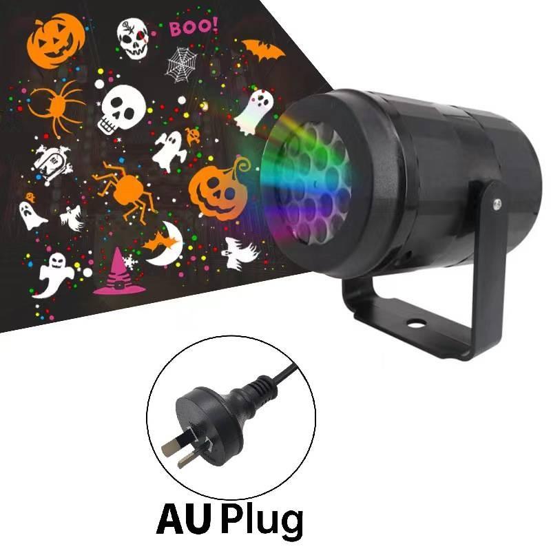 Красочный вращающийся светодиодный праздничный проектор с 16 изображениями снежинок для праздничного декора